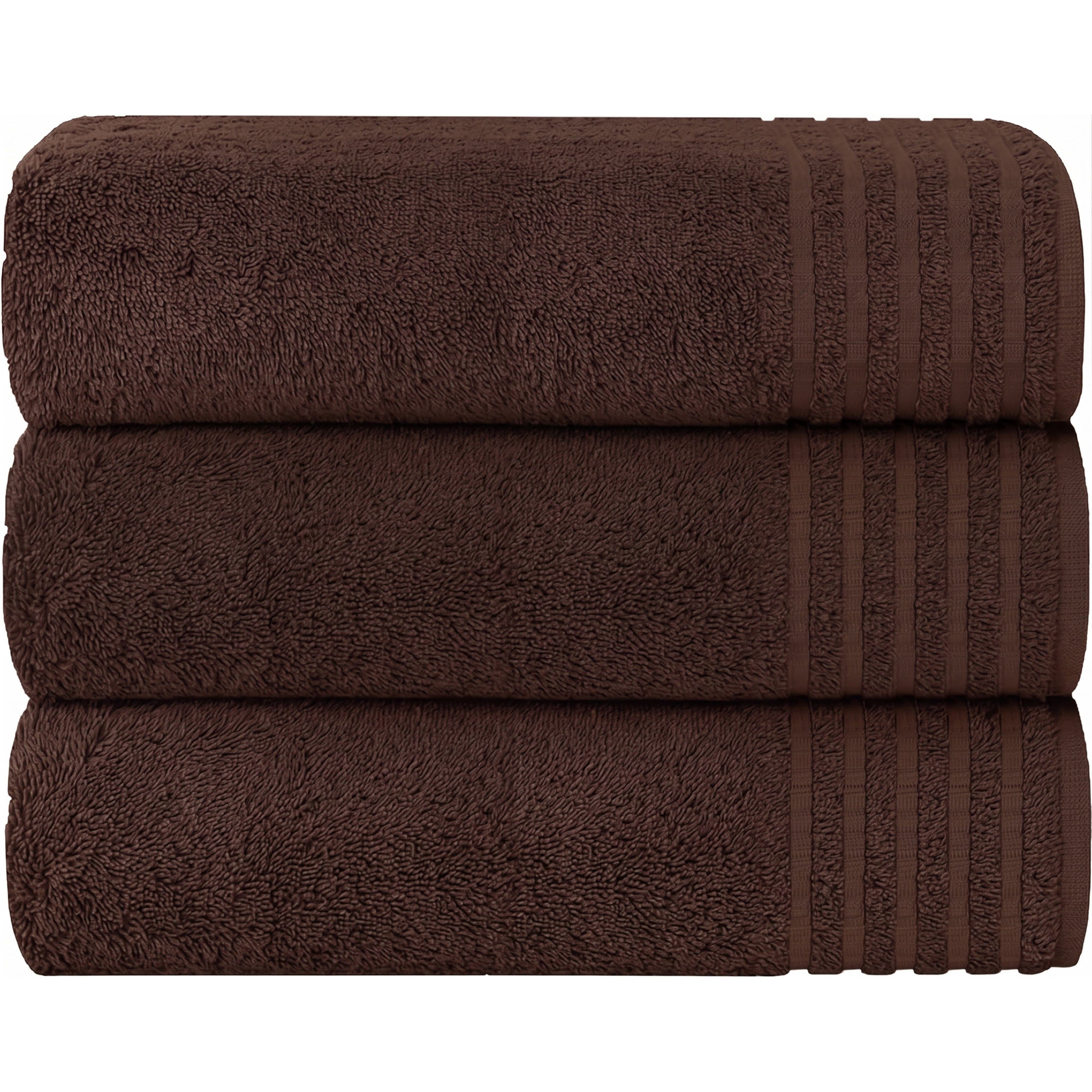 OLIVIA ROCCO Monaco 3 Pack Bath Sheets – 100% Cotton 500GSM Towel Set