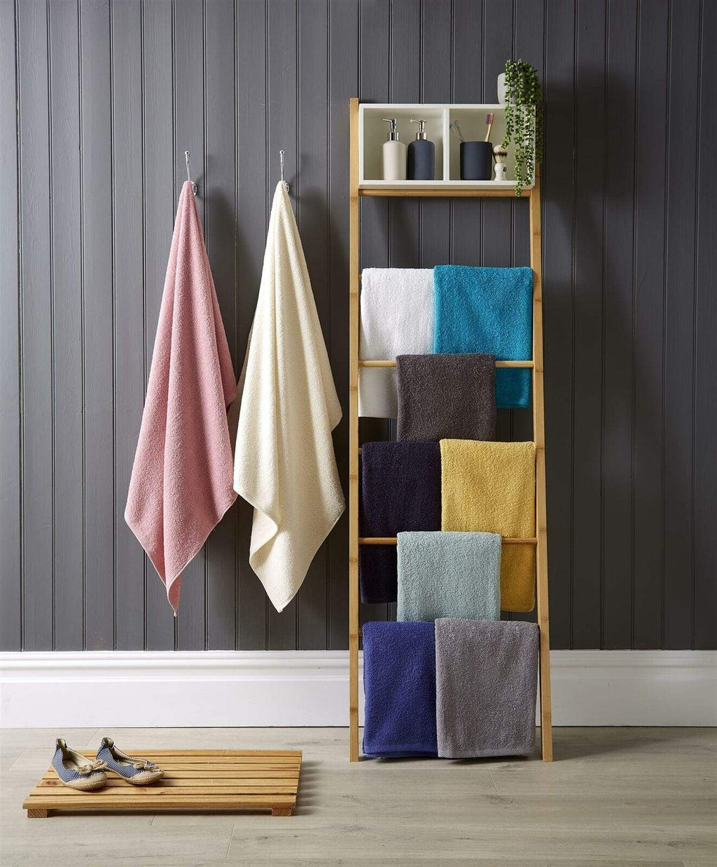 OLIVIA ROCCO Indus Valley Cotton Bath Sheets | Pack of 4 Quick-Drying Towels