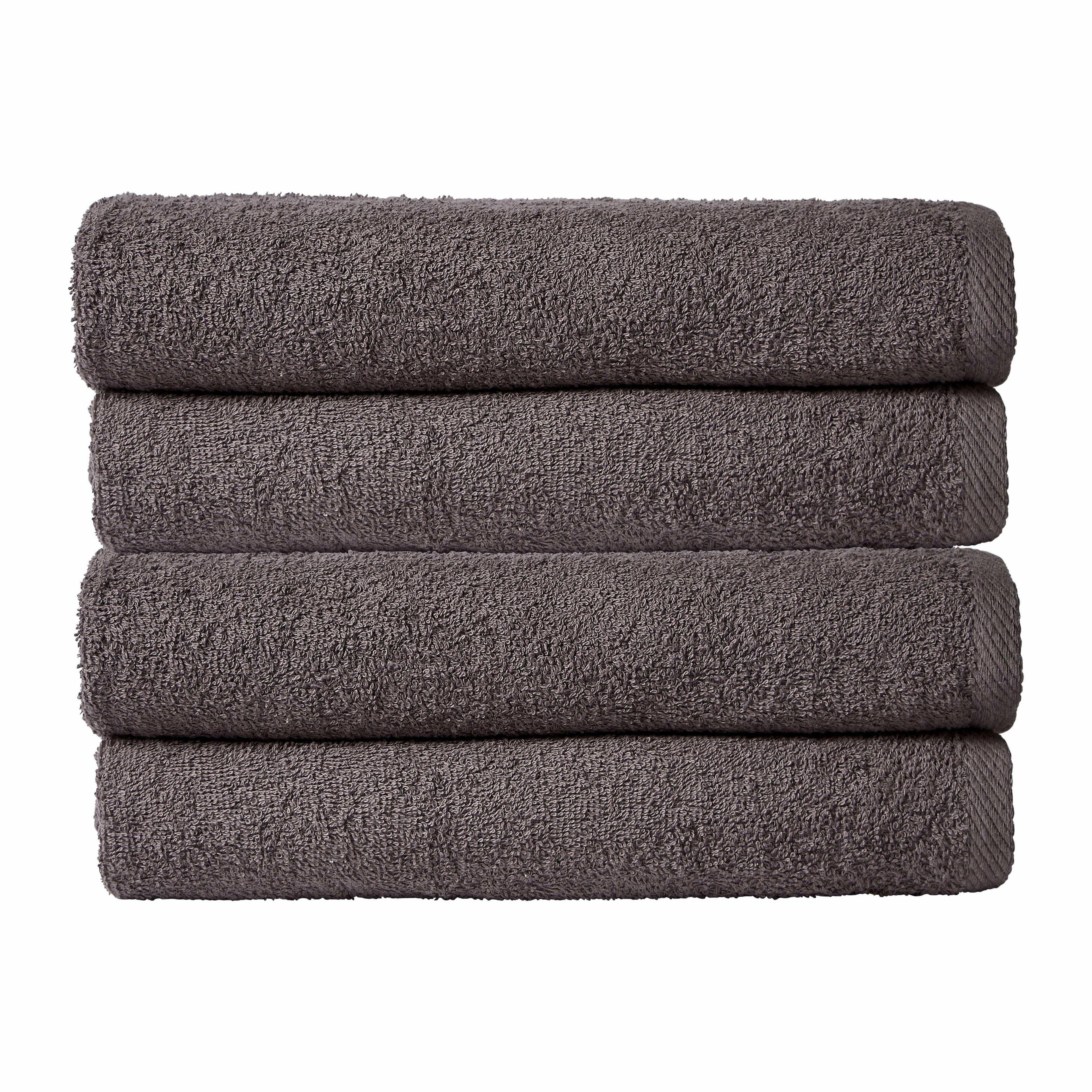 OLIVIA ROCCO Indus Valley Cotton Bath Sheets | Pack of 4 Quick-Drying Towels