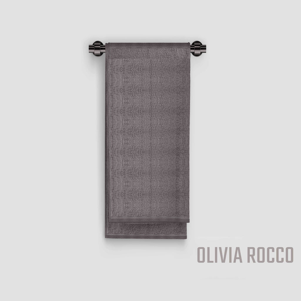 OLIVIA ROCCO Indus Valley Cotton Bath Sheets | Pack of 4 Quick-Drying Towels