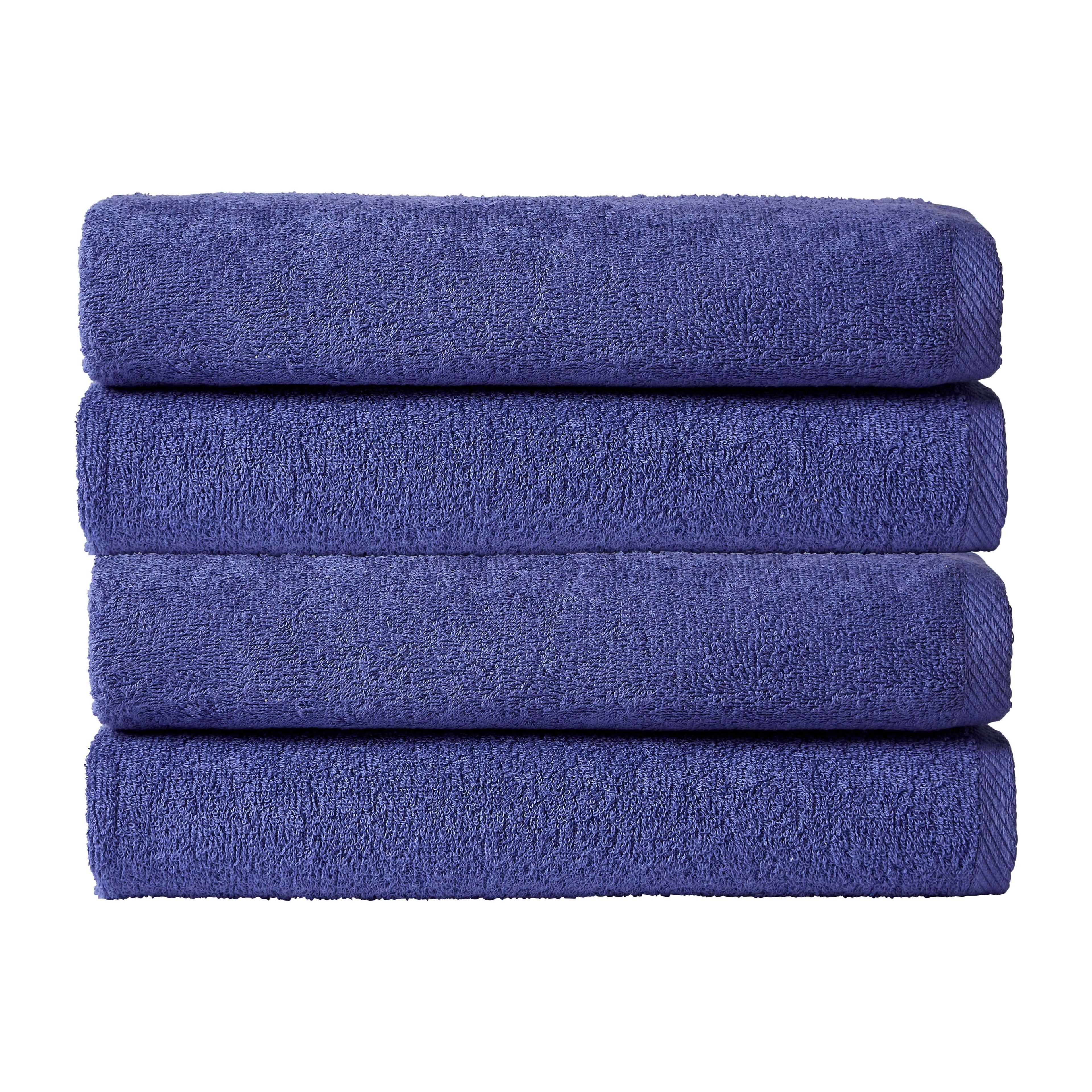 OLIVIA ROCCO Indus Valley Cotton Bath Sheets | Pack of 4 Quick-Drying Towels
