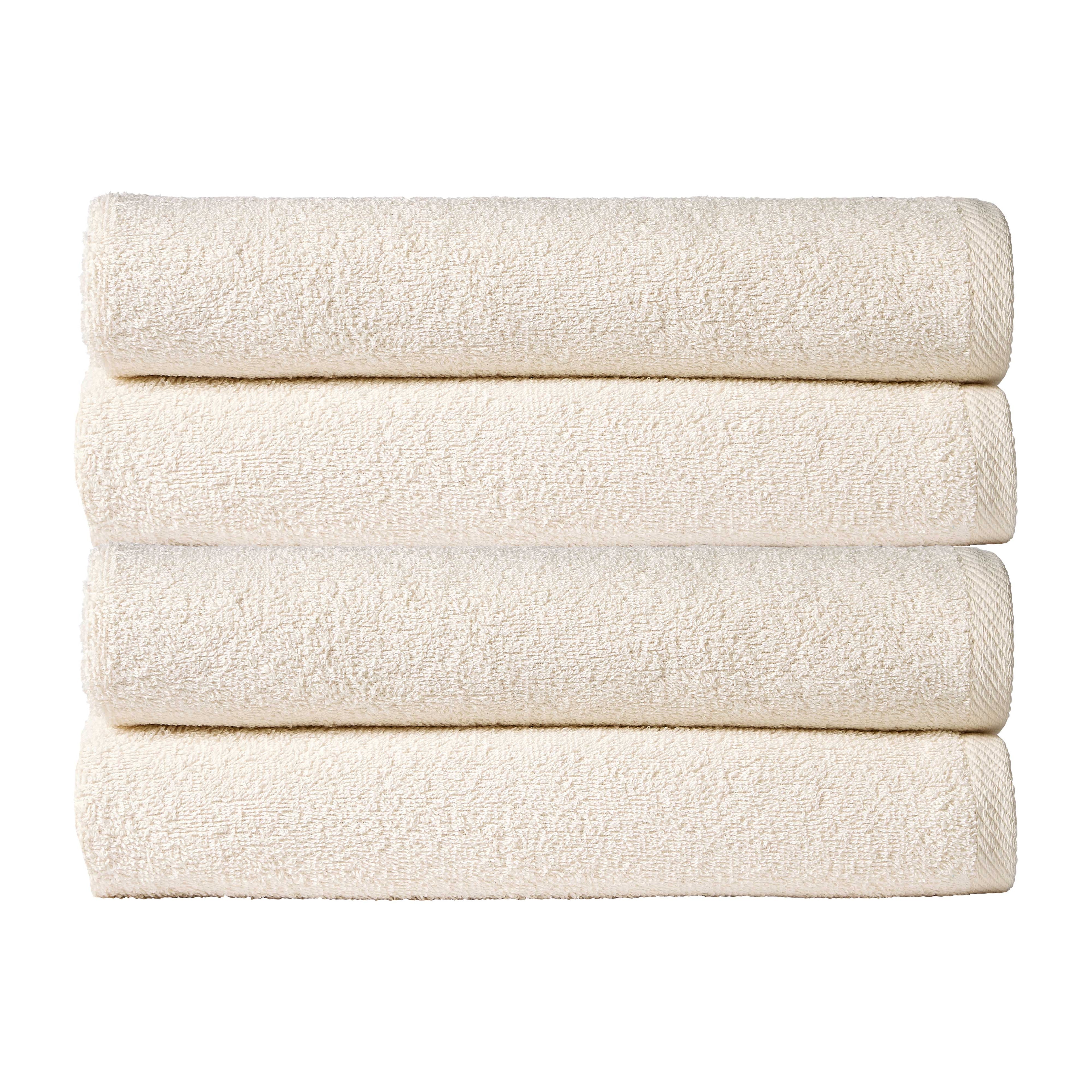 OLIVIA ROCCO Indus Valley Cotton Bath Sheets | Pack of 4 Quick-Drying Towels