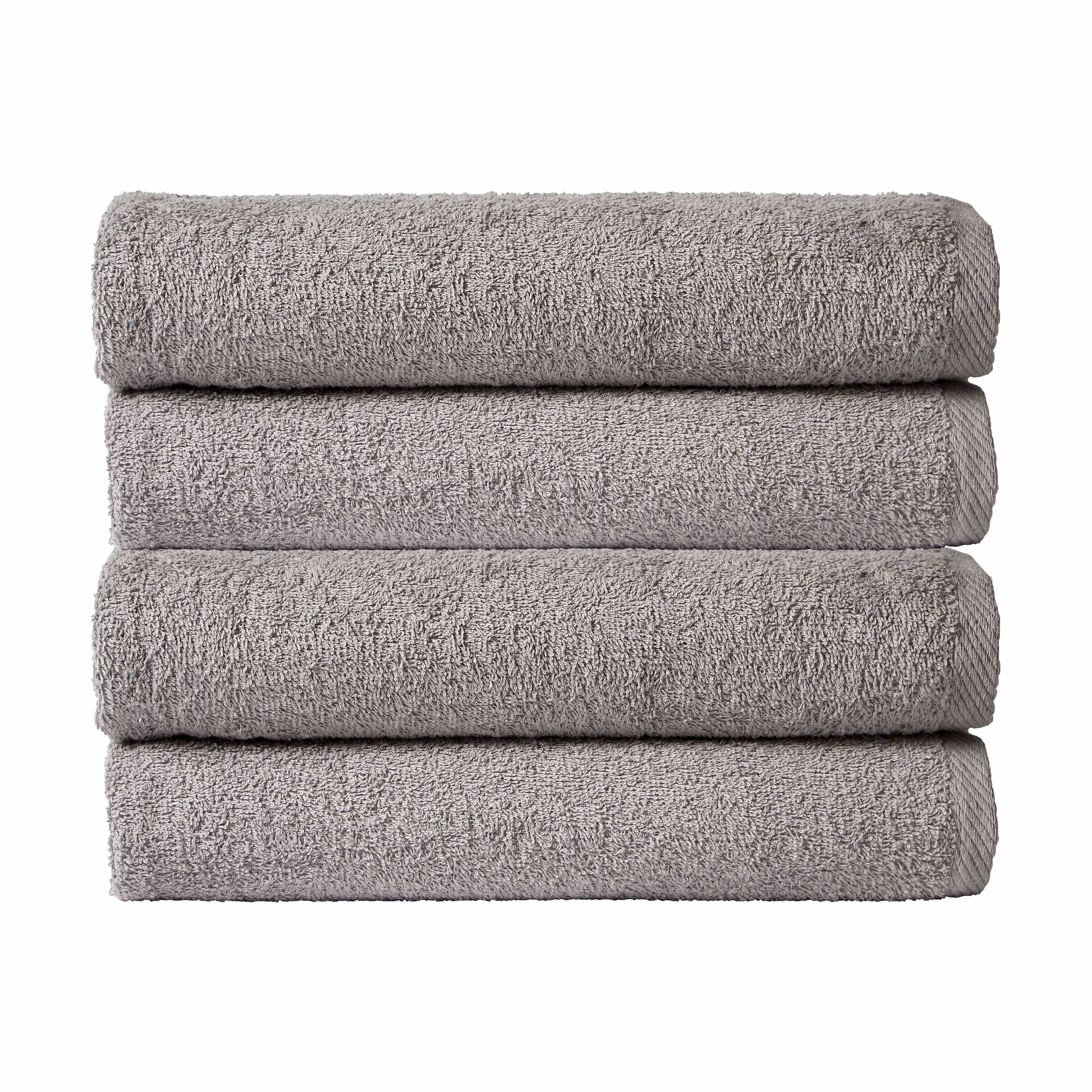 OLIVIA ROCCO Indus Valley Cotton Bath Sheets | Pack of 4 Quick-Drying Towels