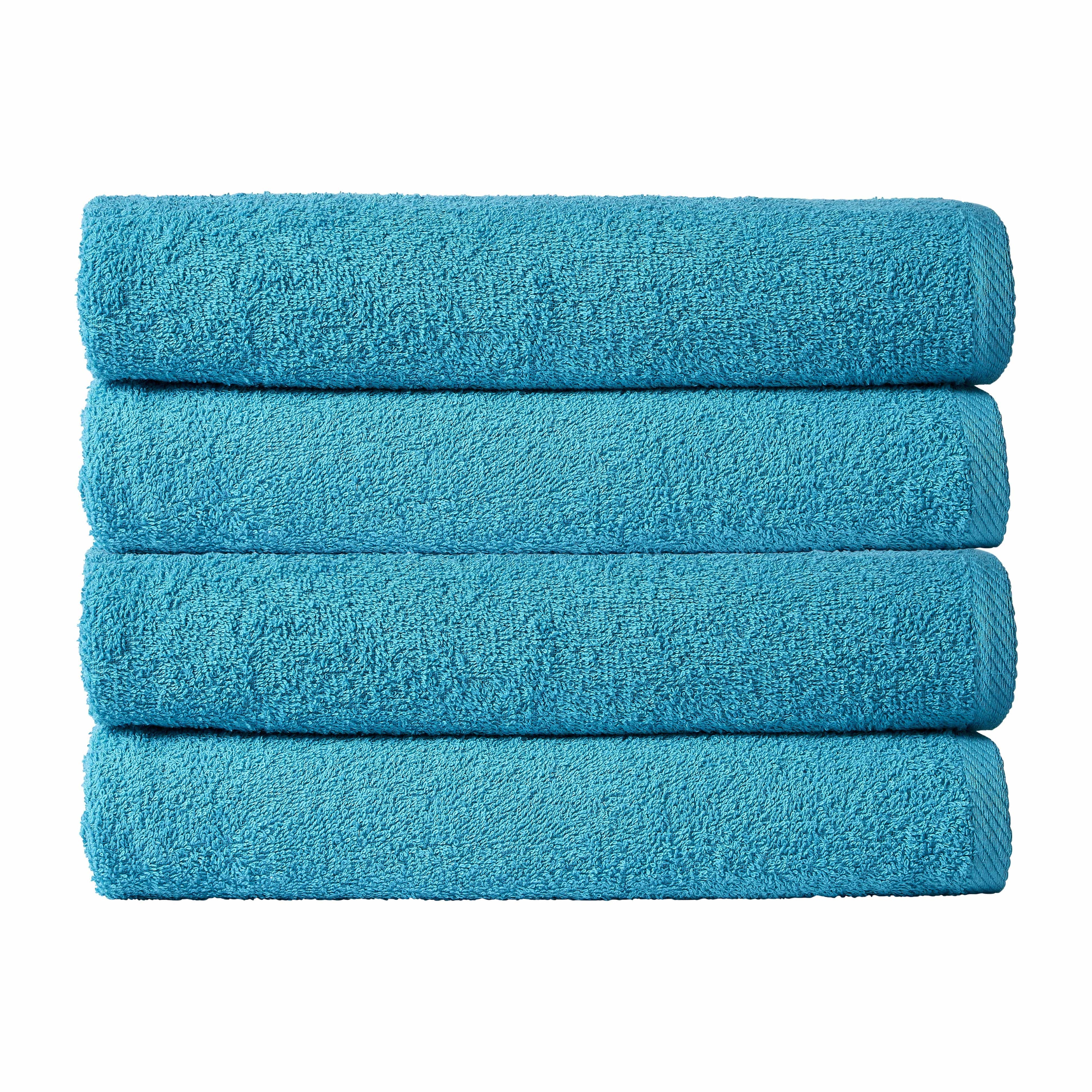 OLIVIA ROCCO Indus Valley Cotton Bath Sheets | Pack of 4 Quick-Drying Towels