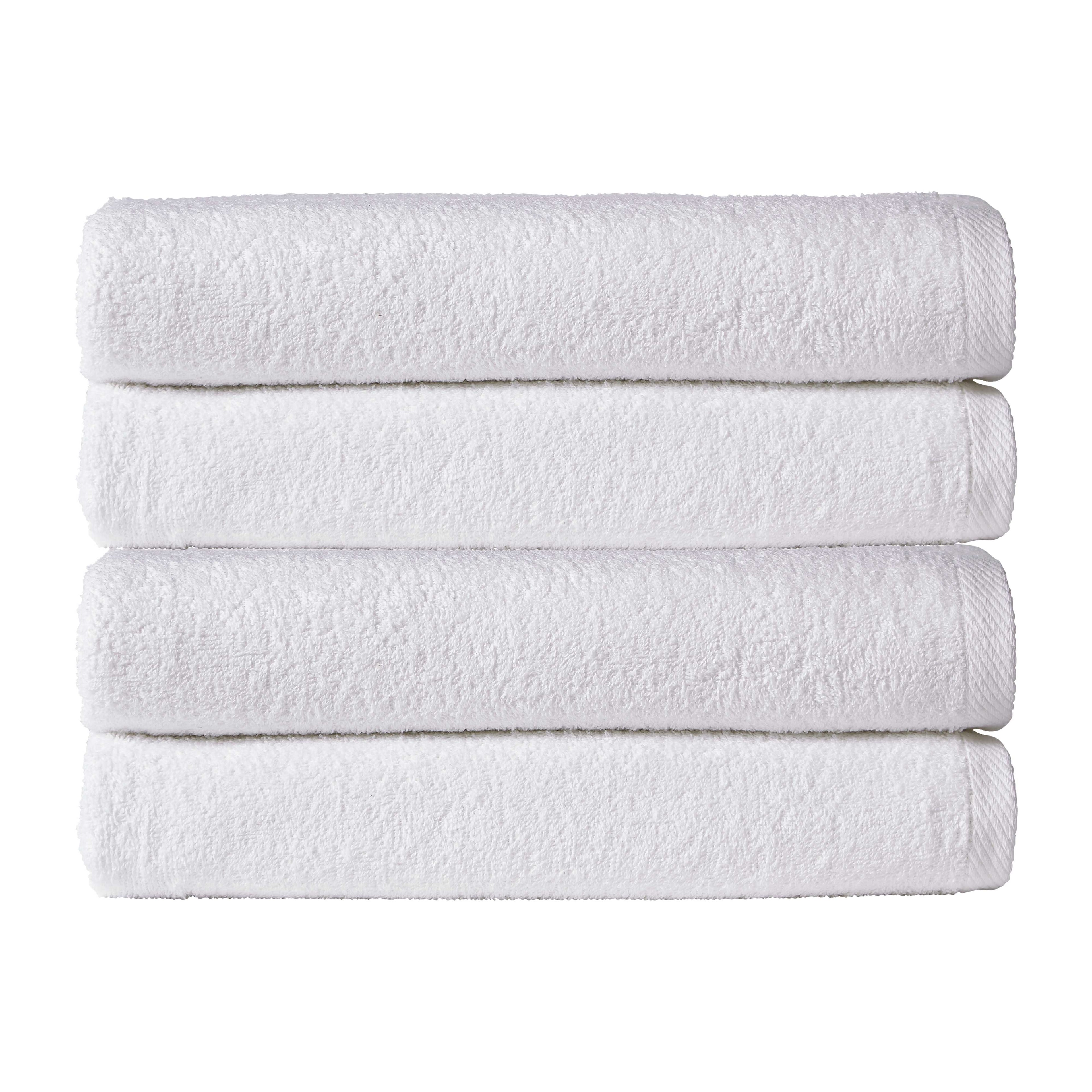 OLIVIA ROCCO Indus Valley Cotton Bath Sheets | Pack of 4 Quick-Drying Towels