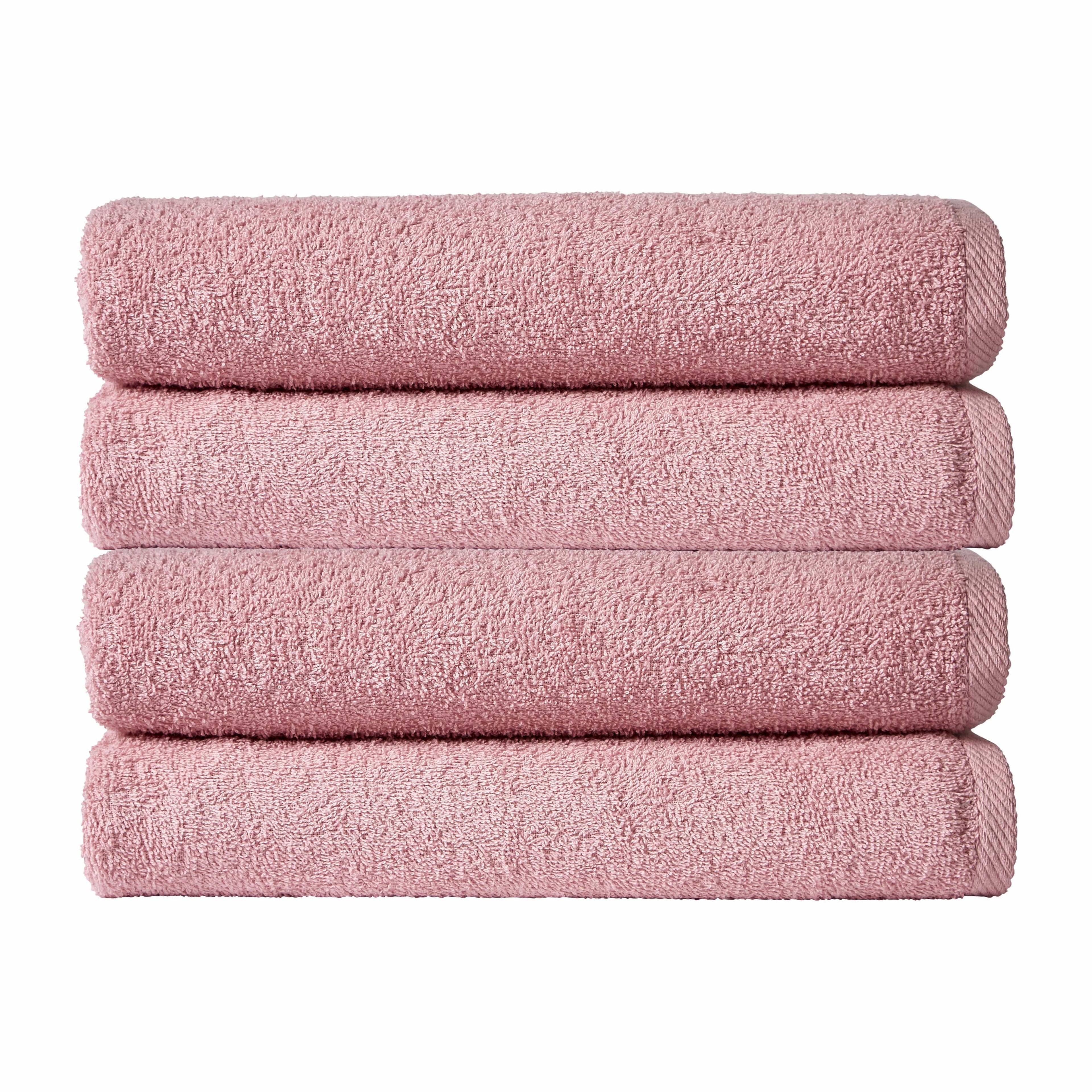 OLIVIA ROCCO Indus Valley Cotton Bath Sheets | Pack of 4 Quick-Drying Towels