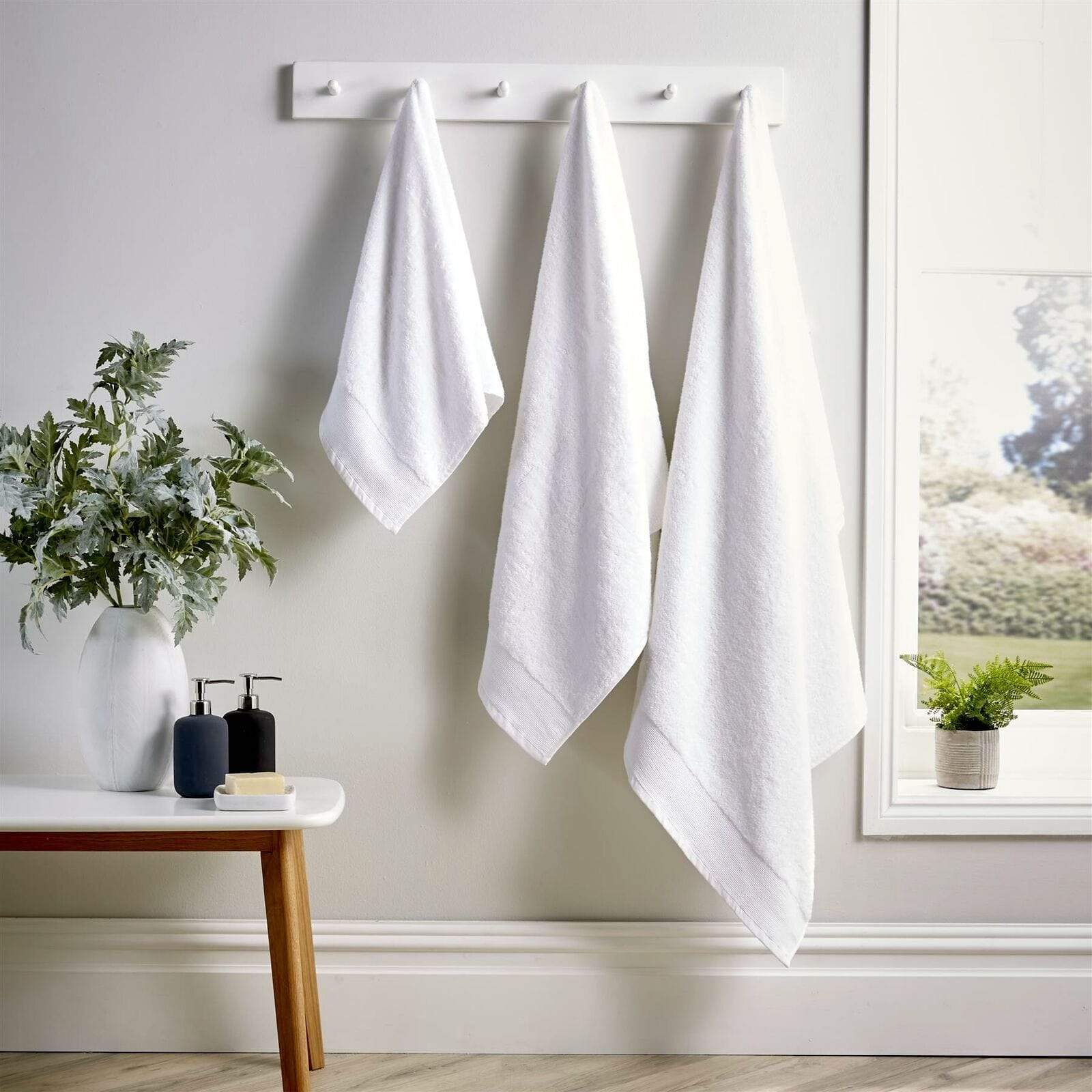 OLIVIA ROCCO Bamboo Cotton Bath Towels – 600GSM Luxury Absorbent Towel