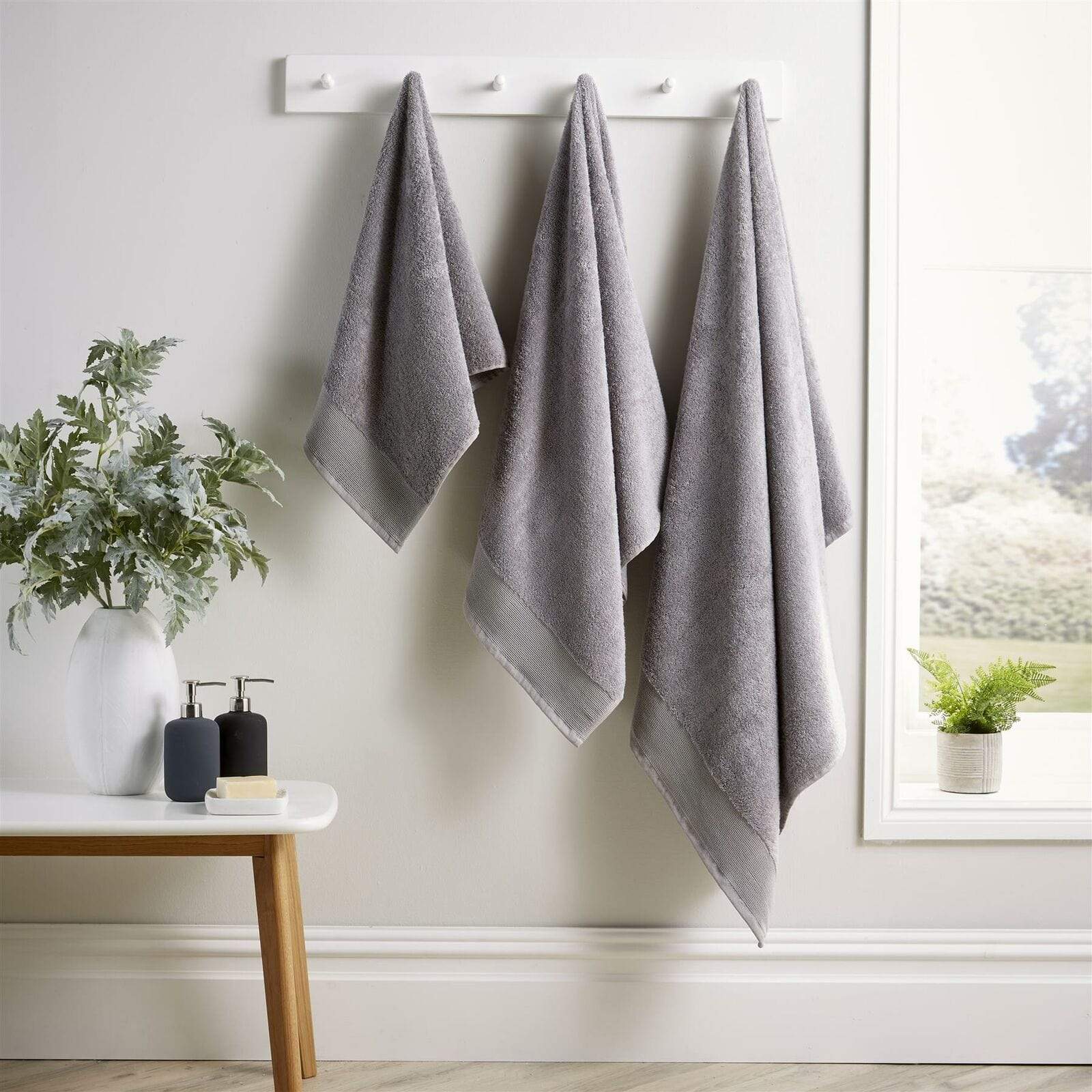 OLIVIA ROCCO Bamboo Cotton Bath Towels – 600GSM Luxury Absorbent Towel