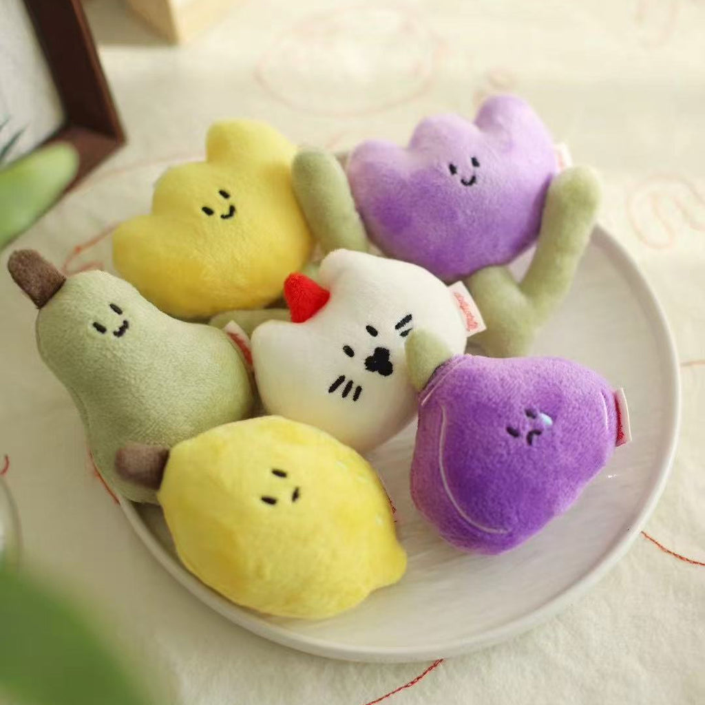 LuLuFun Studio Crying Onion Plush Charm – Cute Purple Bag Keychain