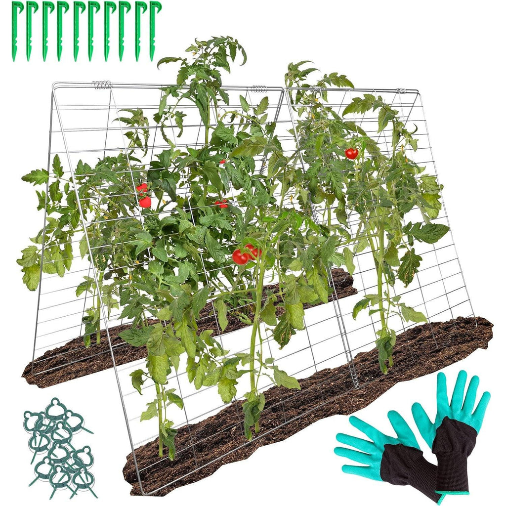 FYNIST Garden Trellis for Climbing Plants | Galvanized Steel Support