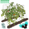 FYNIST Garden Trellis for Climbing Plants | Galvanized Steel Support