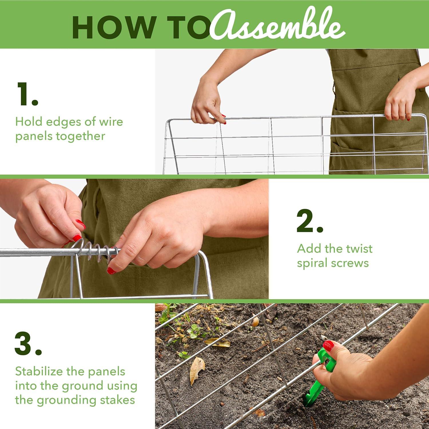 FYNIST Garden Trellis for Climbing Plants | Galvanized Steel Support