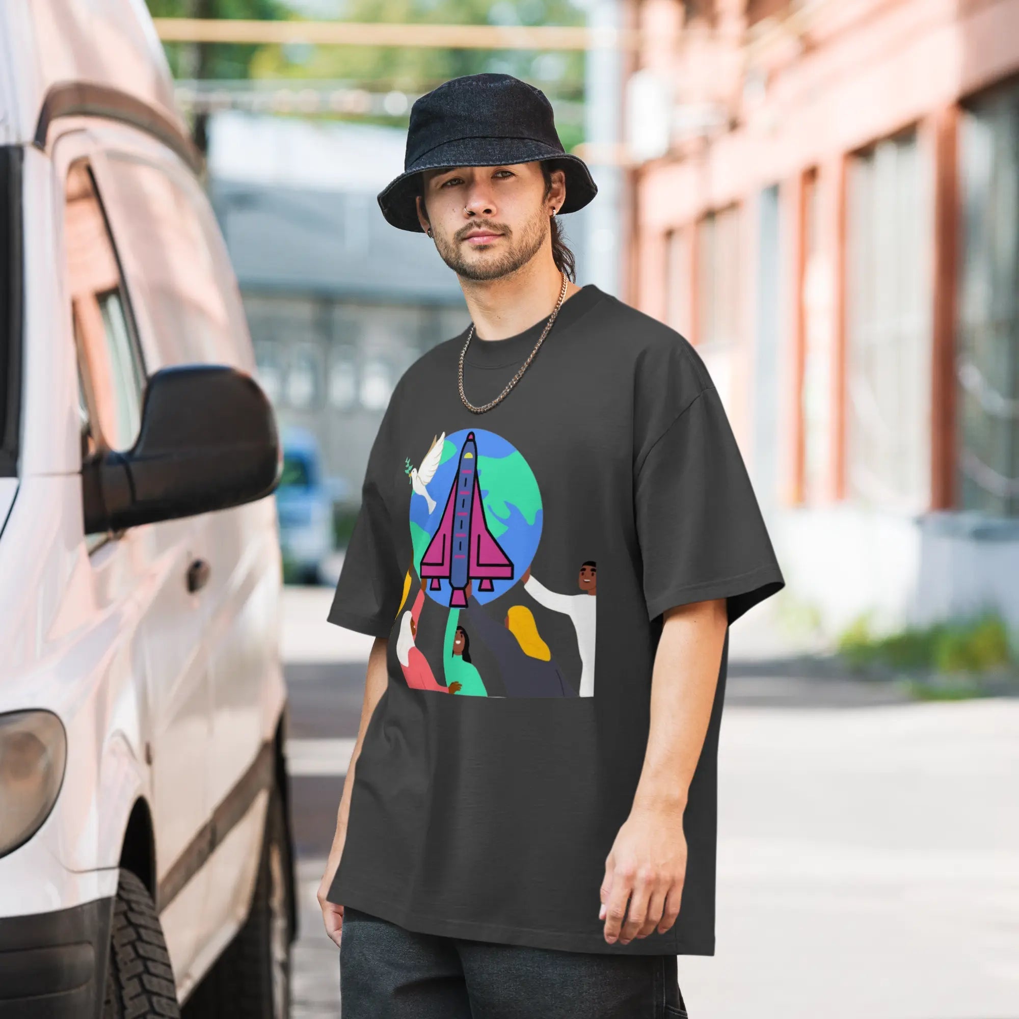 First Home Oversized faded t-shirt