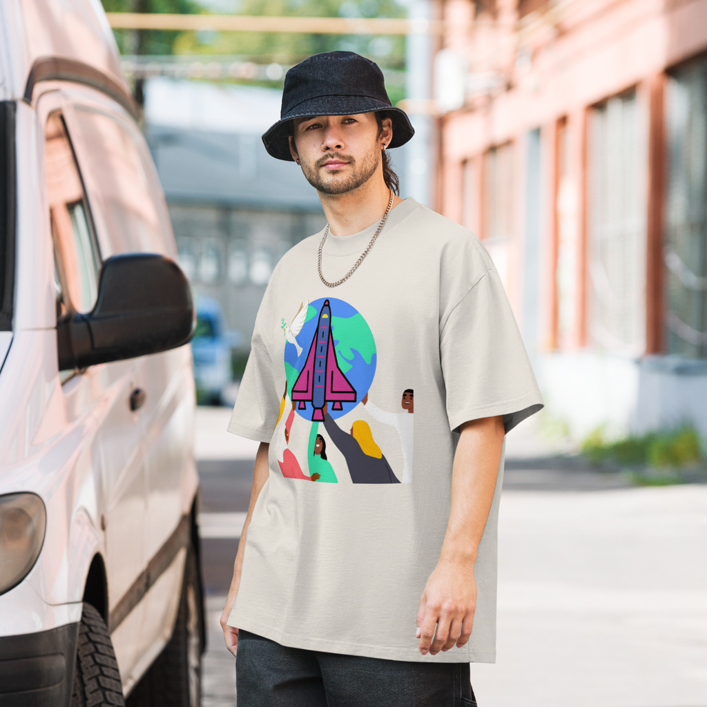 First Home Oversized faded t-shirt
