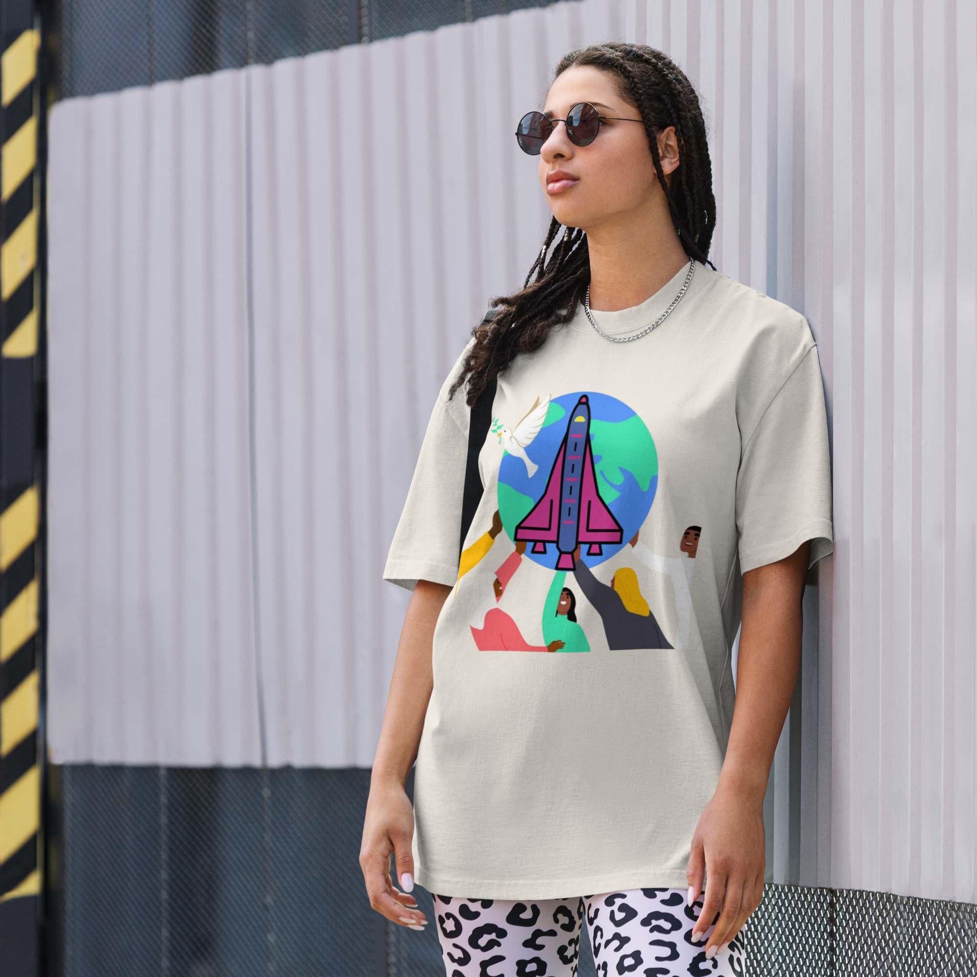 First Home Oversized faded t-shirt