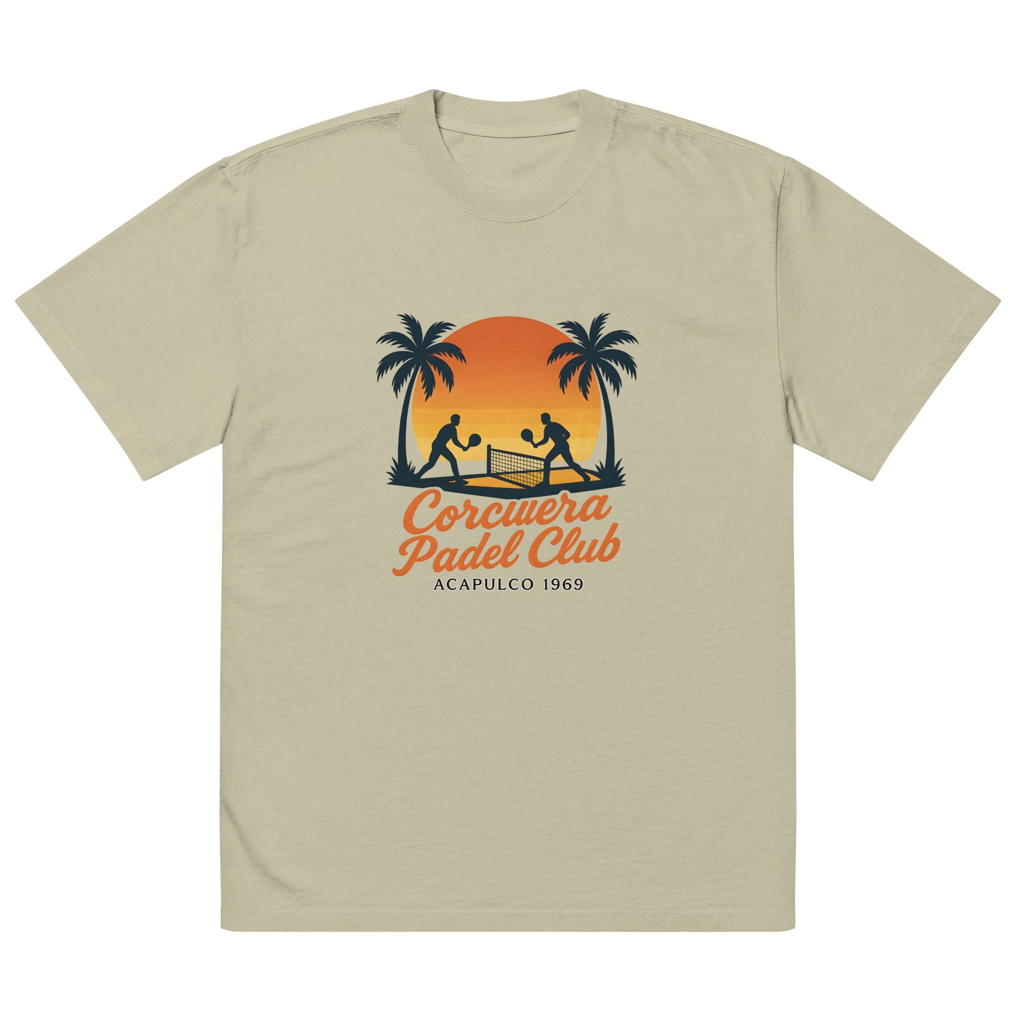 Sunset Oversized faded t-shirt