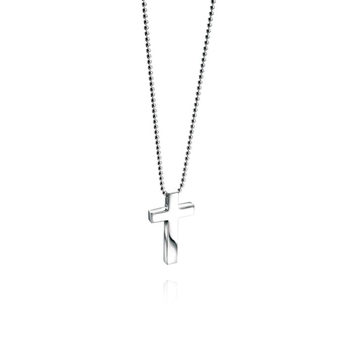 Gecko Jewellery Sterling Silver Plain Cross Pendant – Fred Bennett