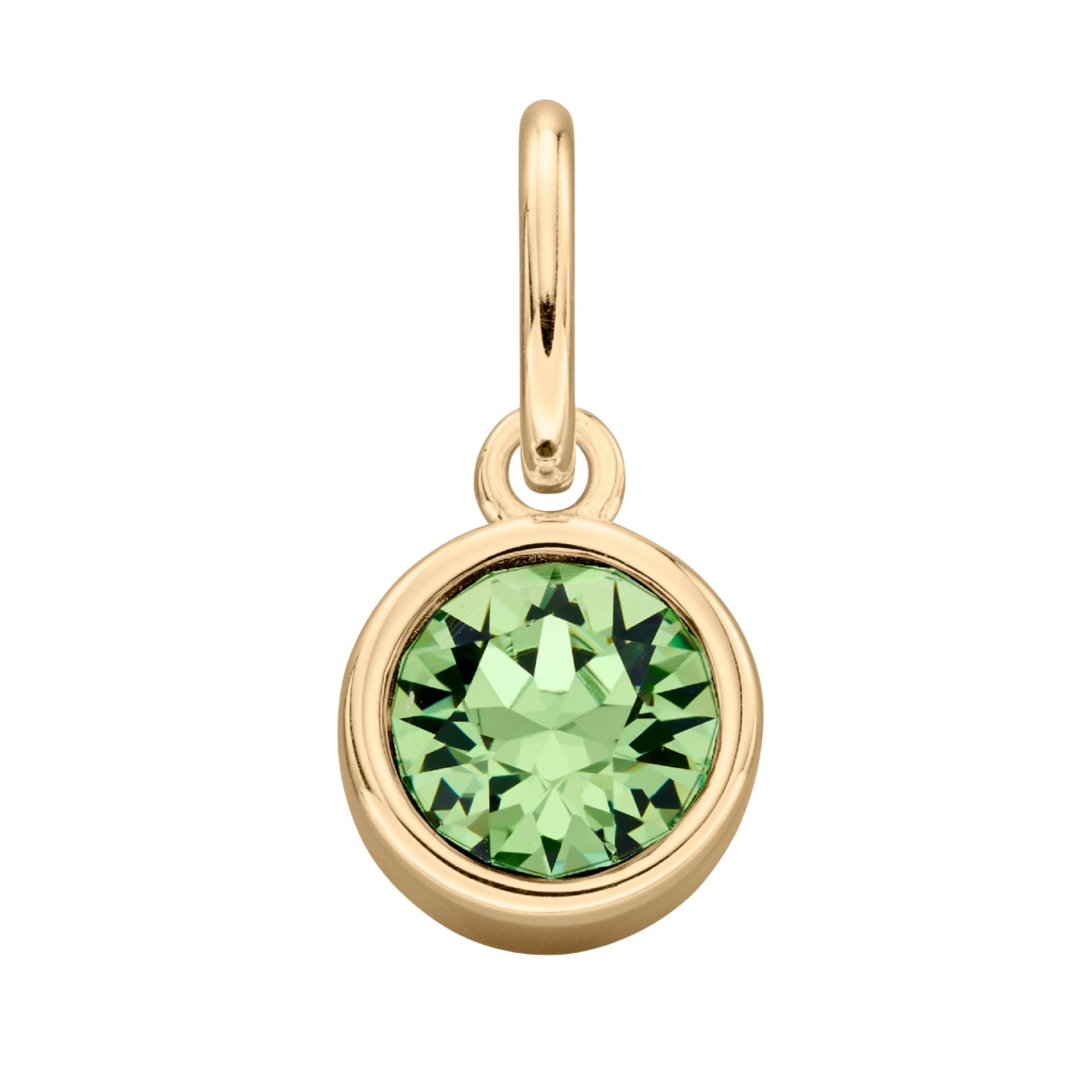 Crystal Birthstone Charm – Sterling Silver Pendant by Gecko Jewellery