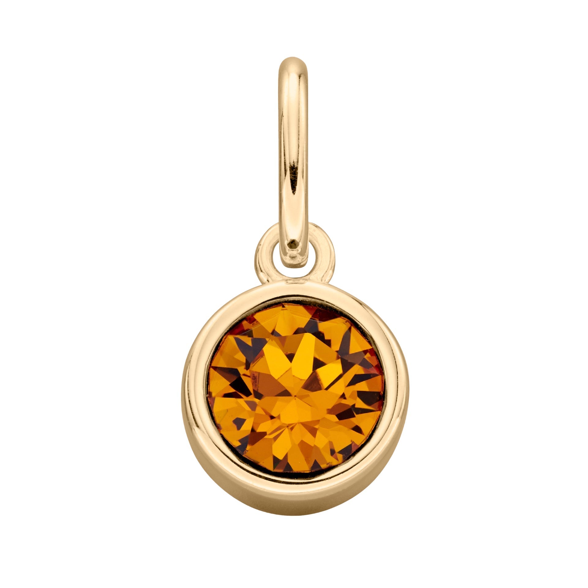 Crystal Birthstone Charm – Sterling Silver Pendant by Gecko Jewellery