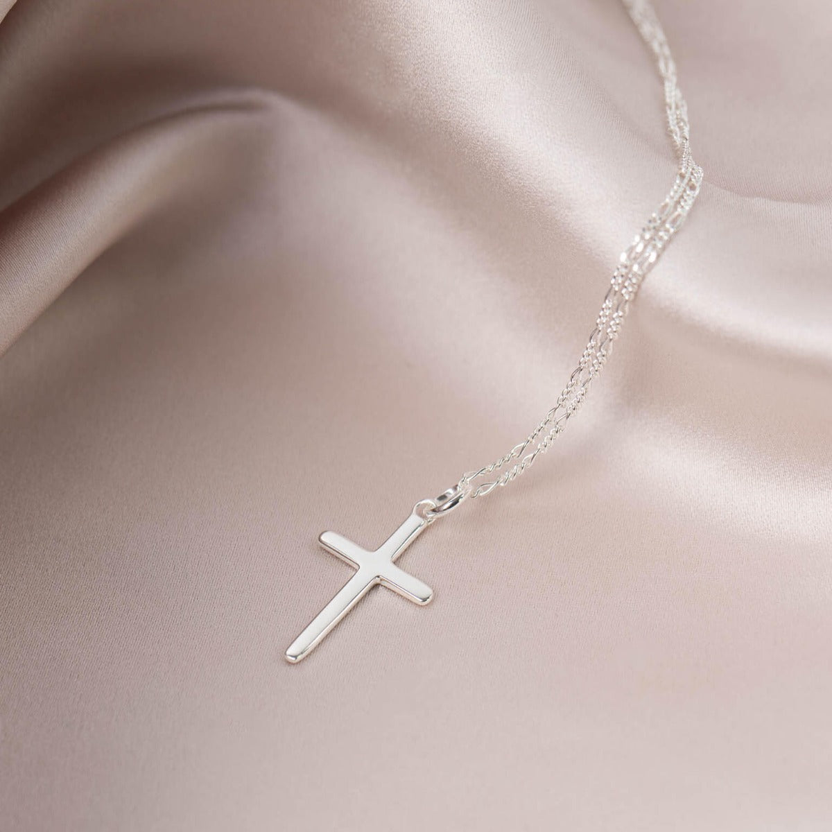 Gecko Jewellery Sterling Silver Figaro Chain Necklace – 46cm Length