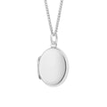 Gecko Jewellery Small Oval Locket Pendant | Engravable Sterling Silver