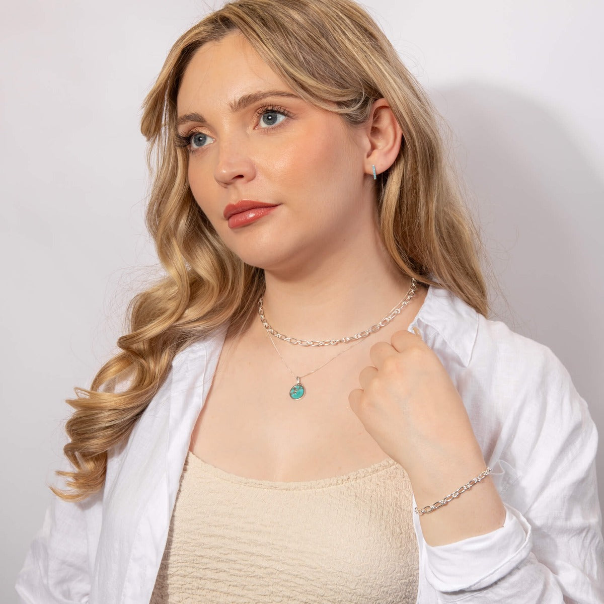 Gecko Jewellery Recycled Sterling Silver Long Link Chain Necklace