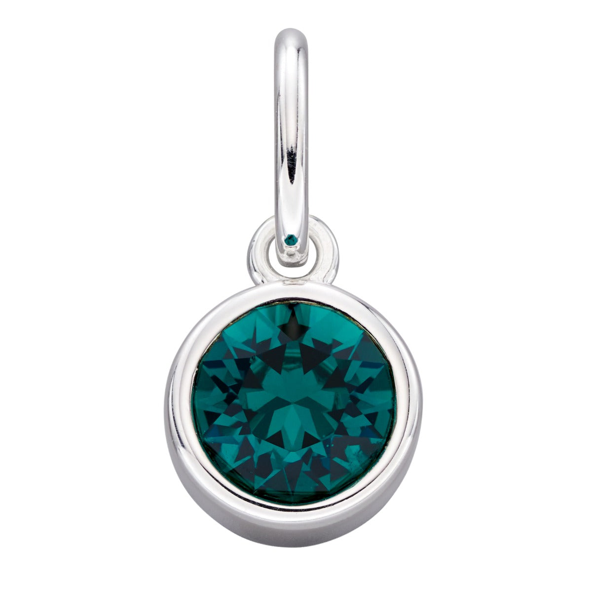 Crystal Birthstone Charm – Sterling Silver Pendant by Gecko Jewellery