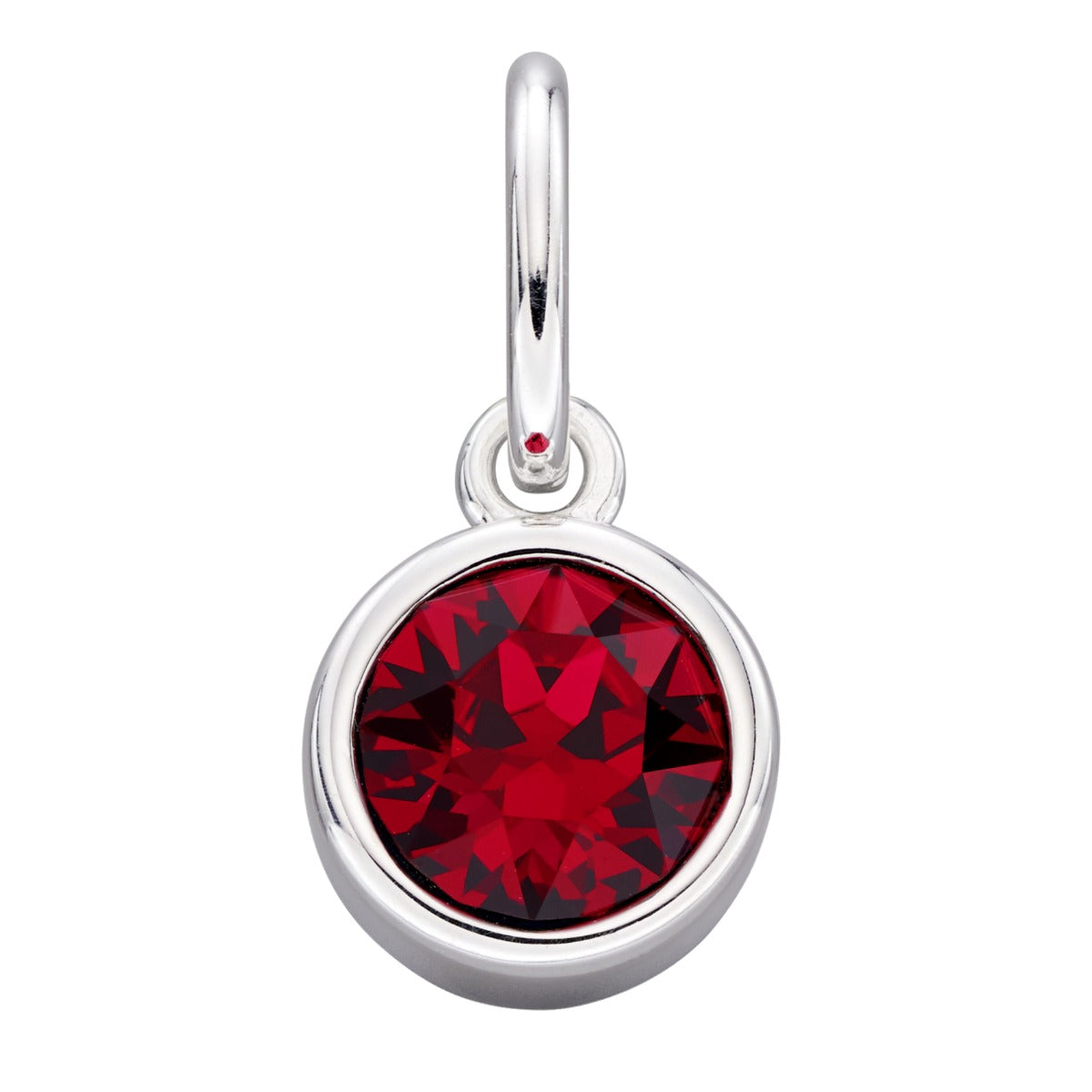 Crystal Birthstone Charm – Sterling Silver Pendant by Gecko Jewellery