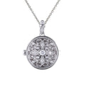 Gecko Jewellery Round Medallion Filigree Locket – Sterling Silver