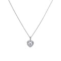 Gecko Jewellery Sterling Silver Diamonfire Zirconia Heart Pendant