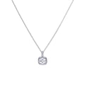 Gecko Jewellery Square Pave Set Pendant – Sterling Silver & Zirconia