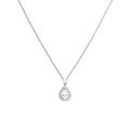 Gecko Jewellery Teardrop Zirconia Pendant – Sterling Silver 2.33ct