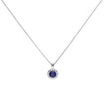 Gecko Jewellery Round 1.21ct Pave Pendant | Sterling Silver & Platinum