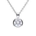 Diamonfire Bezel Set Carat Pendant | Sterling Silver Zirconia