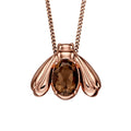 Gecko Jewellery Small Bee Pendant – Sterling Silver Plated Necklace