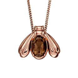 Gecko Jewellery Small Bee Pendant – Sterling Silver Plated Necklace