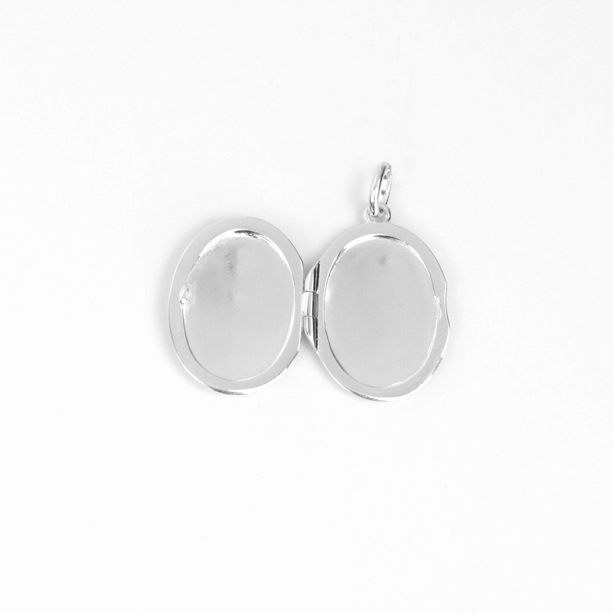 Gecko Jewellery Rose Bush Locket – Sterling Silver Floral Engravable Pendant