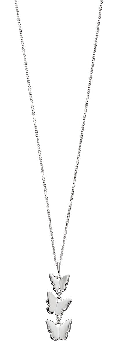 Beginnings Sterling Silver Triple Butterfly Pendant – Gecko Jewellery