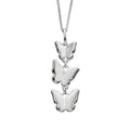 Beginnings Sterling Silver Triple Butterfly Pendant – Gecko Jewellery