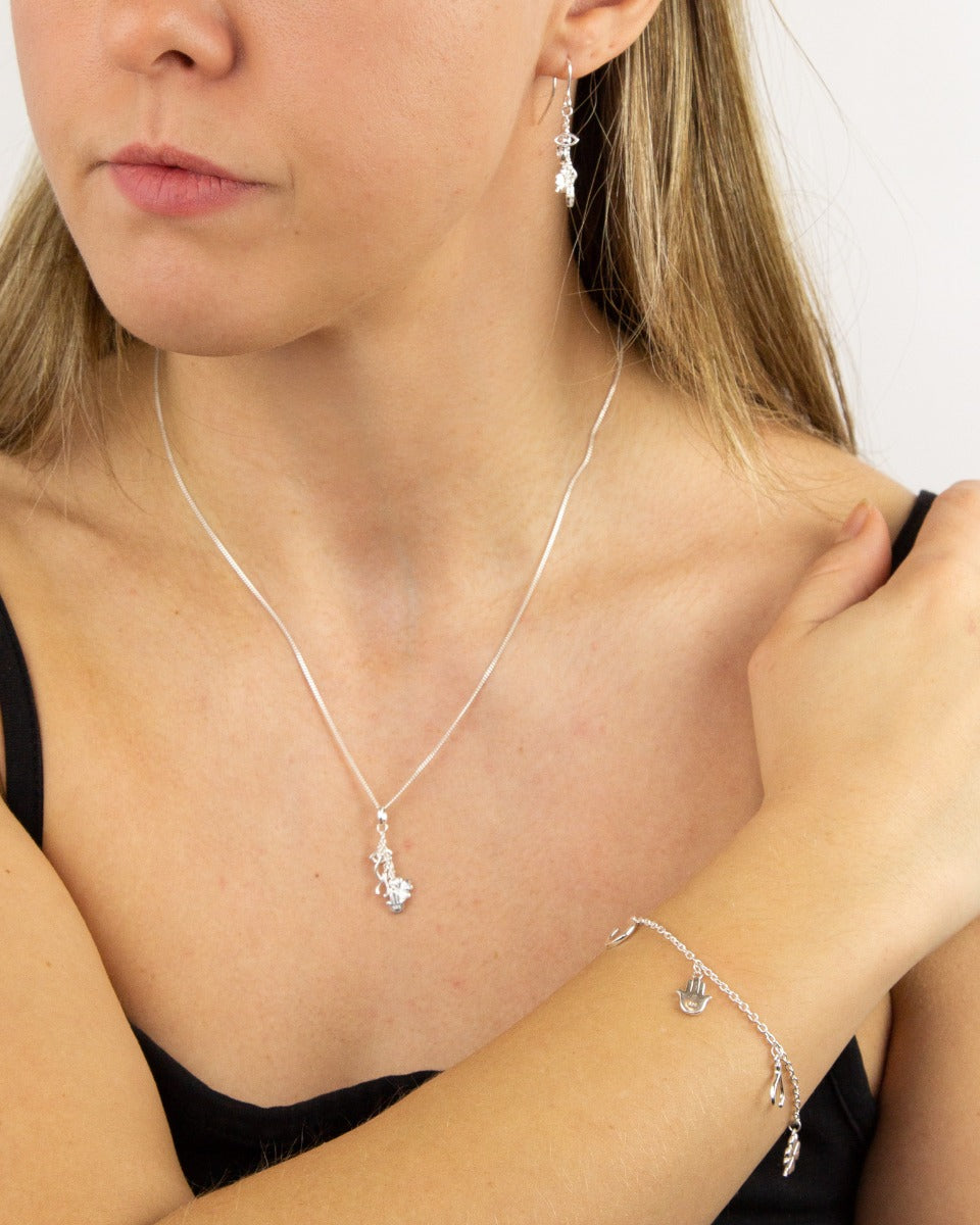Gecko Jewellery Lucky Charms Drop Earrings – Delicate Motif Charms