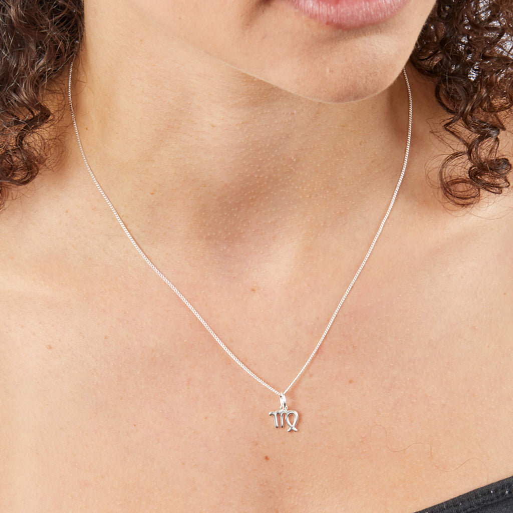 Gecko Jewellery Sterling Silver Zodiac Necklace - Constellation Pendant