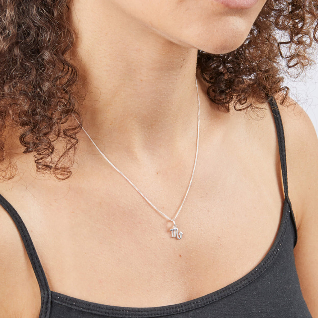 Gecko Jewellery Sterling Silver Zodiac Necklace - Constellation Pendant
