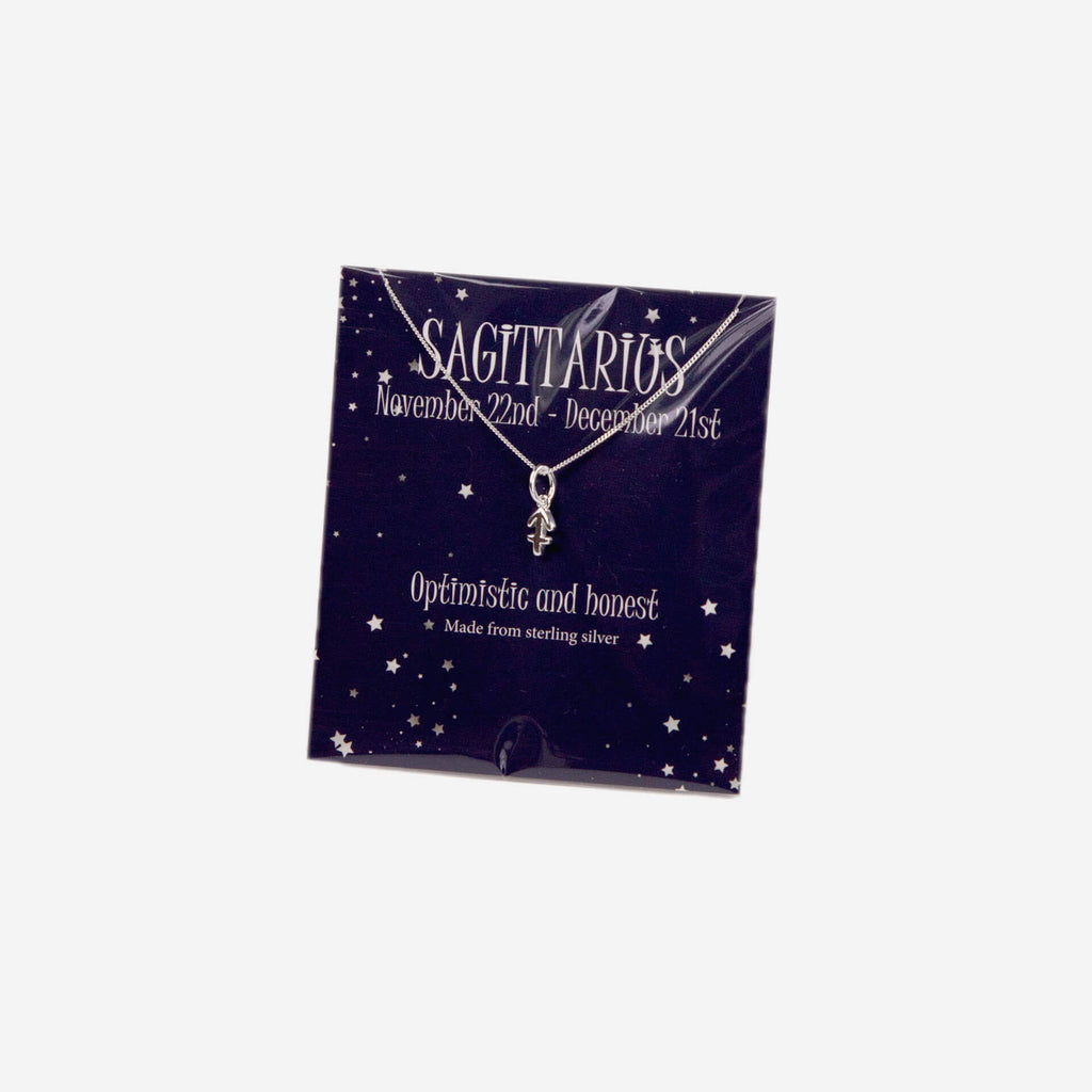 Gecko Jewellery Sterling Silver Zodiac Necklace - Constellation Pendant