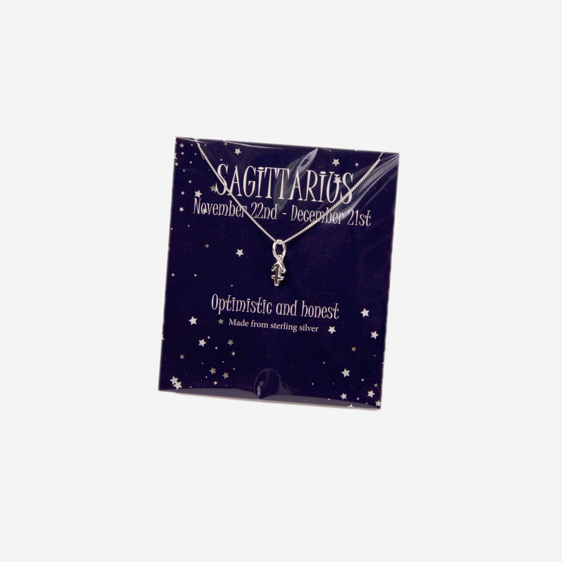 Gecko Jewellery Sterling Silver Zodiac Necklace - Constellation Pendant