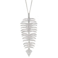 Gecko Jewellery Sterling Silver Palm Leaf Pendant - Tropical Style