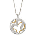 Gecko Jewellery Organic Heart Pendant – Yellow Gold & Cubic Zirconia