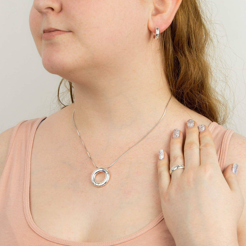 Gecko Jewellery Starry Night Hoop Earrings with Cubic Zirconia