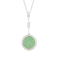 Gecko Jewellery Sterling Silver Spinning Medallion Pendant Necklace