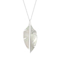 Gecko Jewellery Mother of Pearl Split Leaf Double Pendant – Sterling Silver