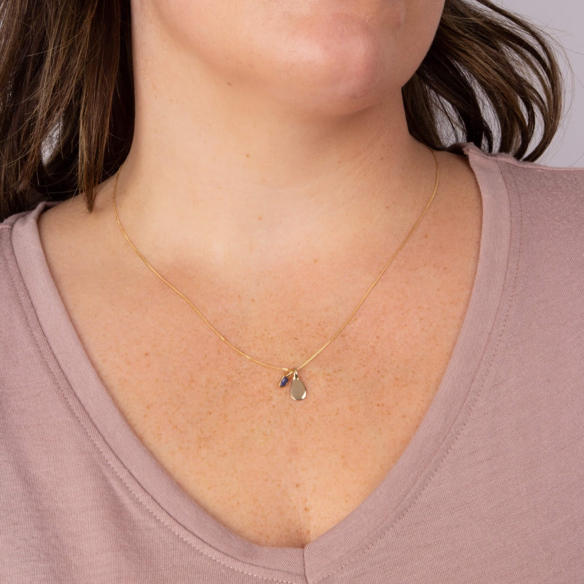 Gecko Jewellery Semi-Precious Birthstone Necklace | Recycled Silver